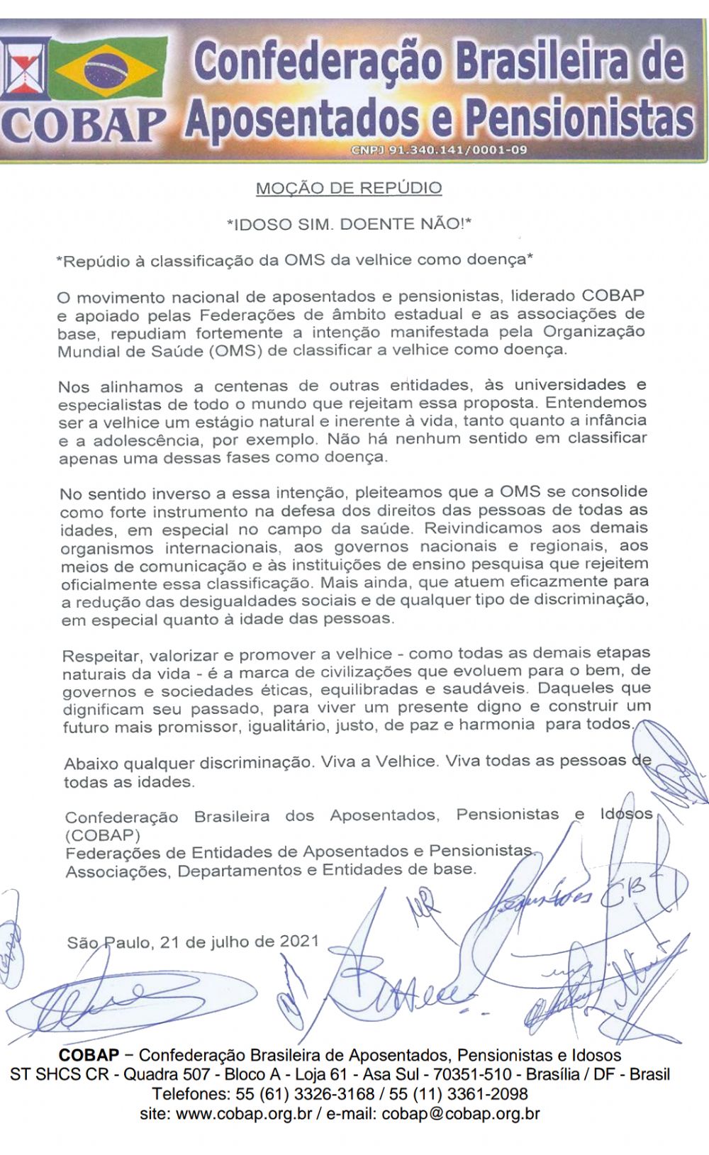 Carta de repdio