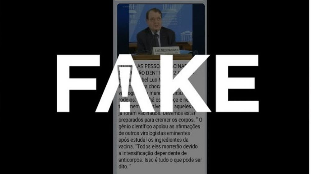  #FAKE que Nobel de Medicina disse que todos que tomarem vacina contra Covid morrero em dois anos